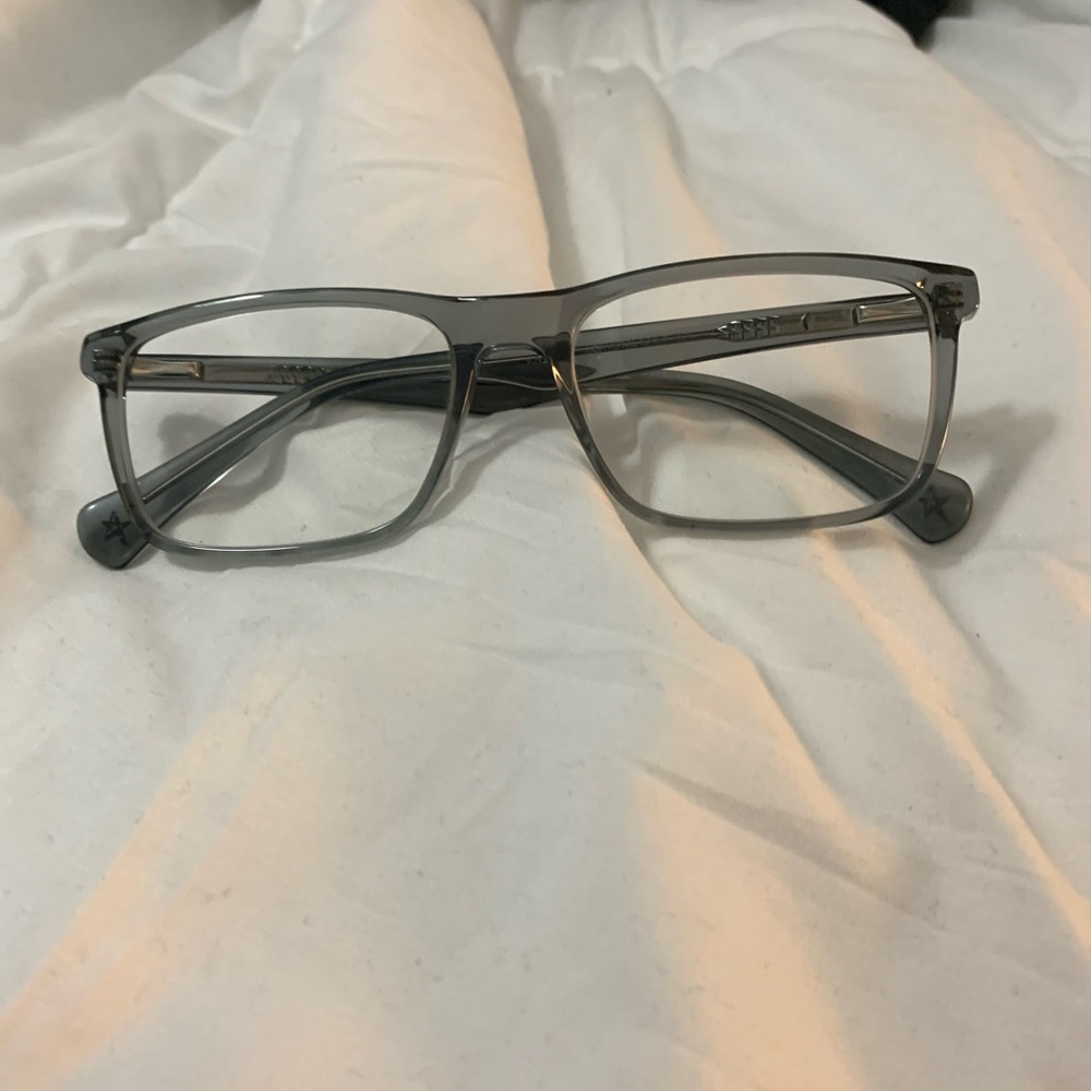 John Varvatos Light Grey Frames. (2)